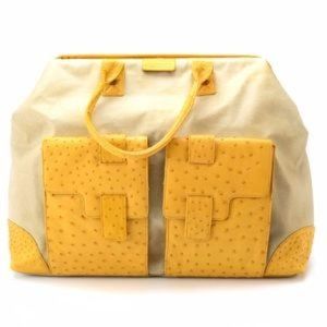 Bodhi Ostrich Weekender Waxed Canvas Luggage